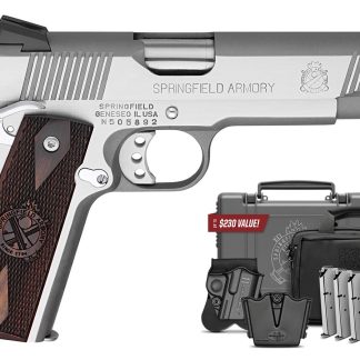 Springfield 1911 Loaded .45 ACP Stainless Steel with Instant Gear Up Package - Firearms - Hernandez Tactical