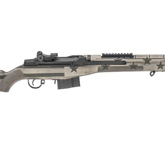 Springfield M1A Scout Squad 308 with Sand/OD Green American Flag Stock (Display Model) - Firearms - Hernandez Tactical